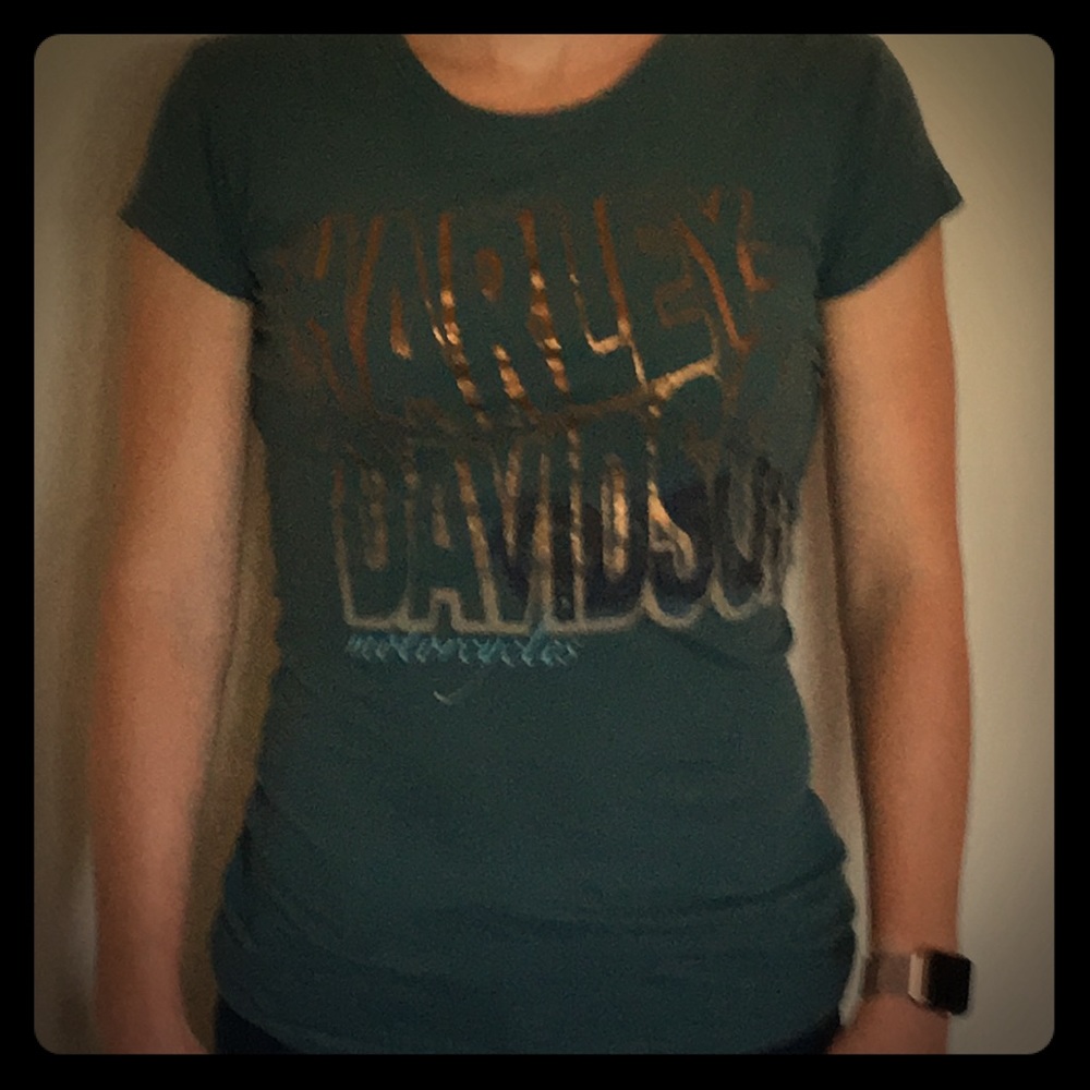 Harley t-shirt: barely worn.